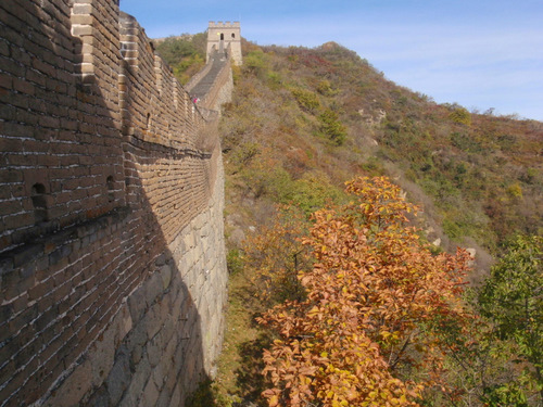 Part of the Great Wall of China.